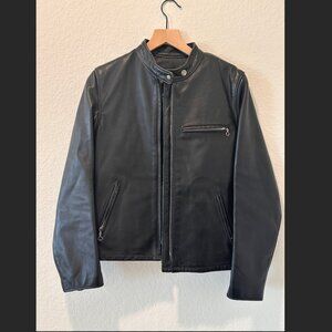 Schott Cafe Racer leather jacket